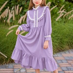 Scarlet Darkness Victorian Dress Renaissance Gown sz 8y